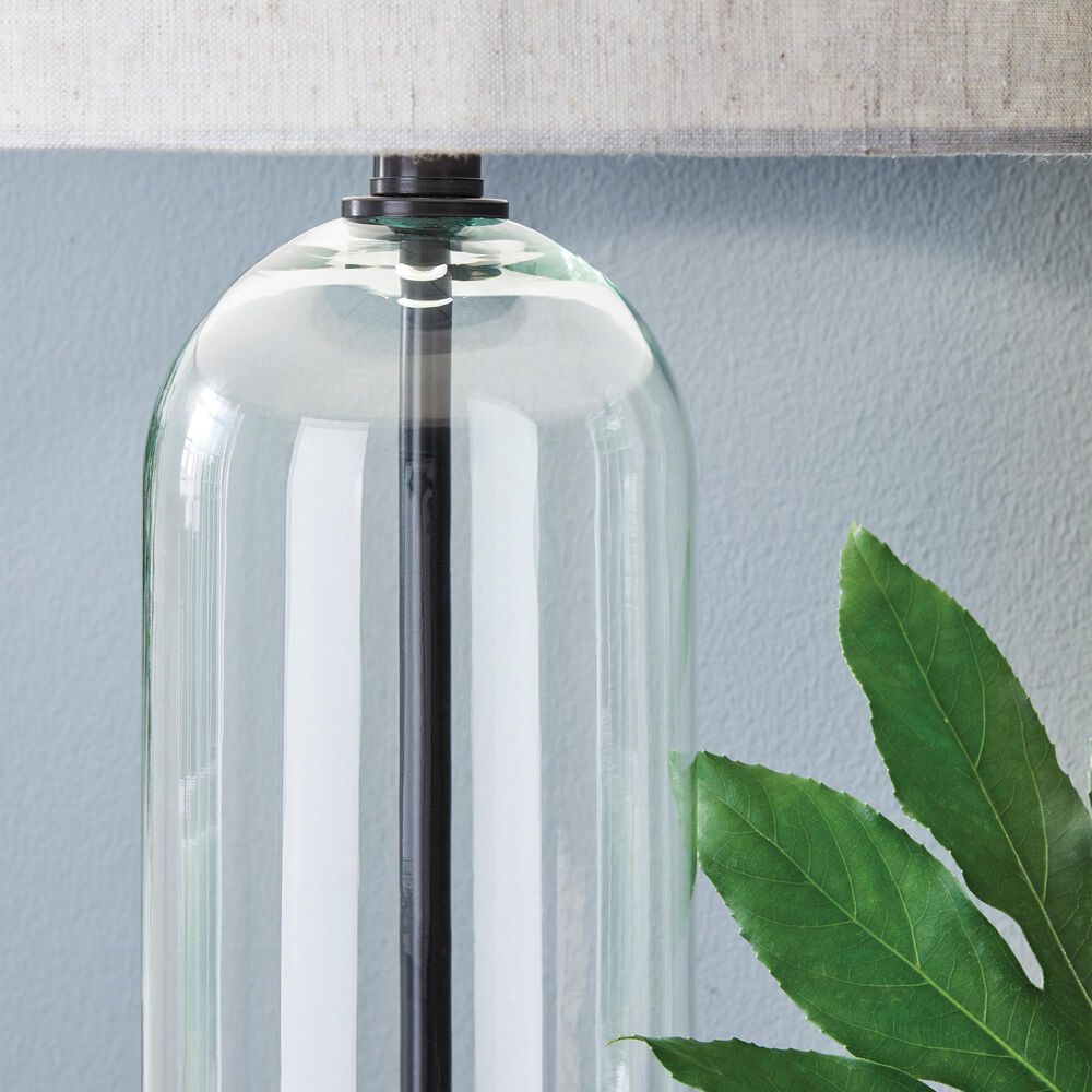 Ashley Kerrbrook Table Lamp in Clear and Black, , large