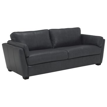 Style Expressions Burnam Leather Loveseat in Thunder Blue, , large