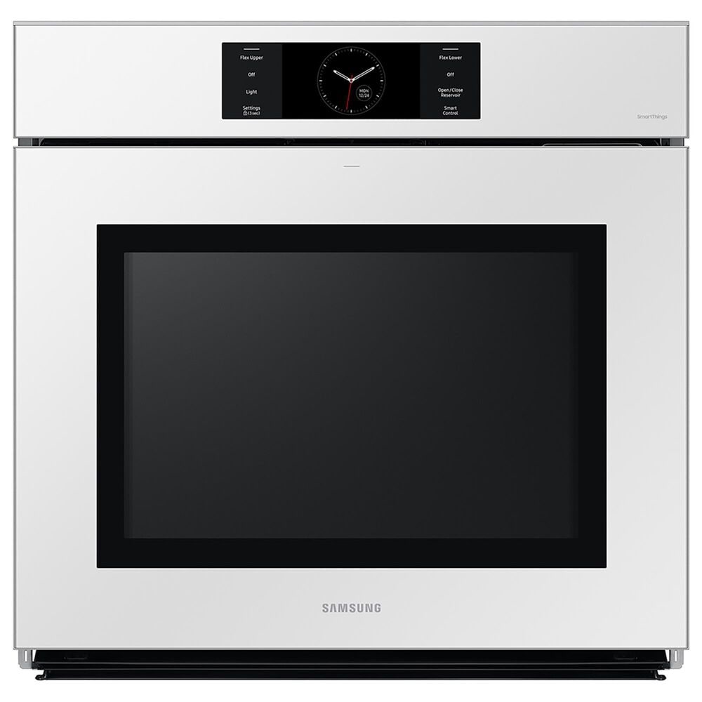 Samsung Bespoke Bespoke 30" Single Electric Wall Oven with Convection in White Glass, , large