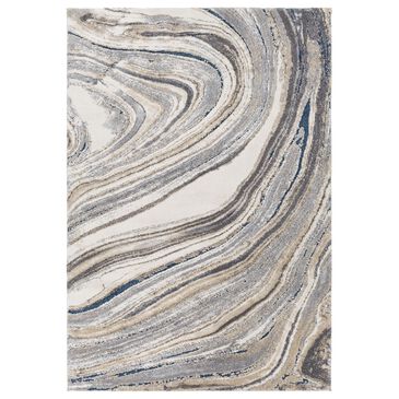 Surya Tuscany TUS-2315 2" x 3" Cream, Khaki, Gray, Charcoal and Blue Area Rug, , large