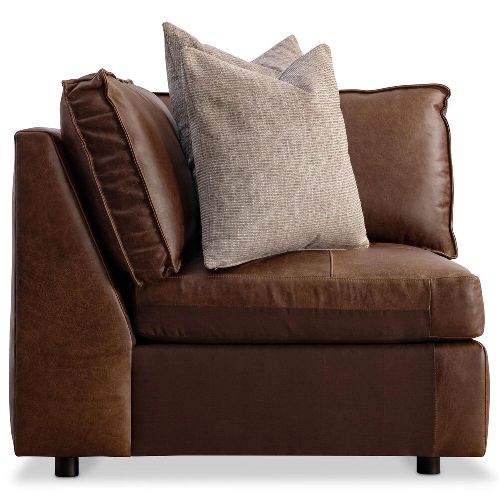 Bernhardt Nest 5-Piece Stationary Right Facing Sectional in Brown, , large