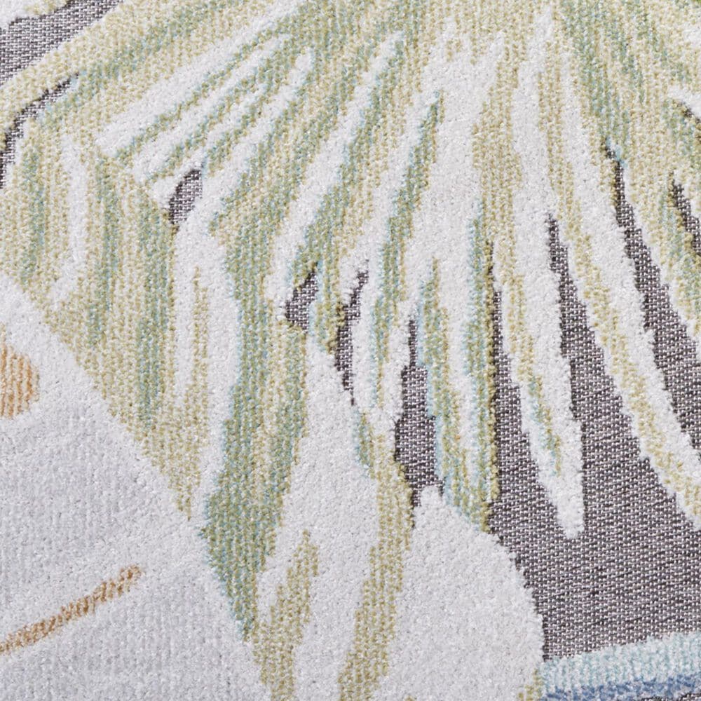 Safavieh Sarasota 5&#39;3&quot; x 7&#39;7&quot; Light Green and Navy Indoor/Outdoor Area Rug, , large