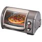Hamilton Beach 4-Slice Easy Reach Toaster Oven with Roll Top Door in Gray, , large