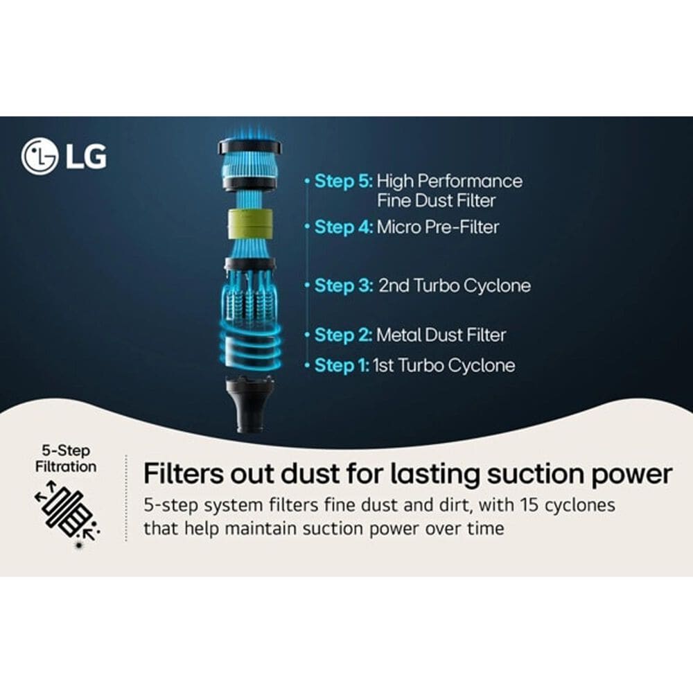 LG CordZero Q3 Cordless Stick Vacuum in Beige, , large