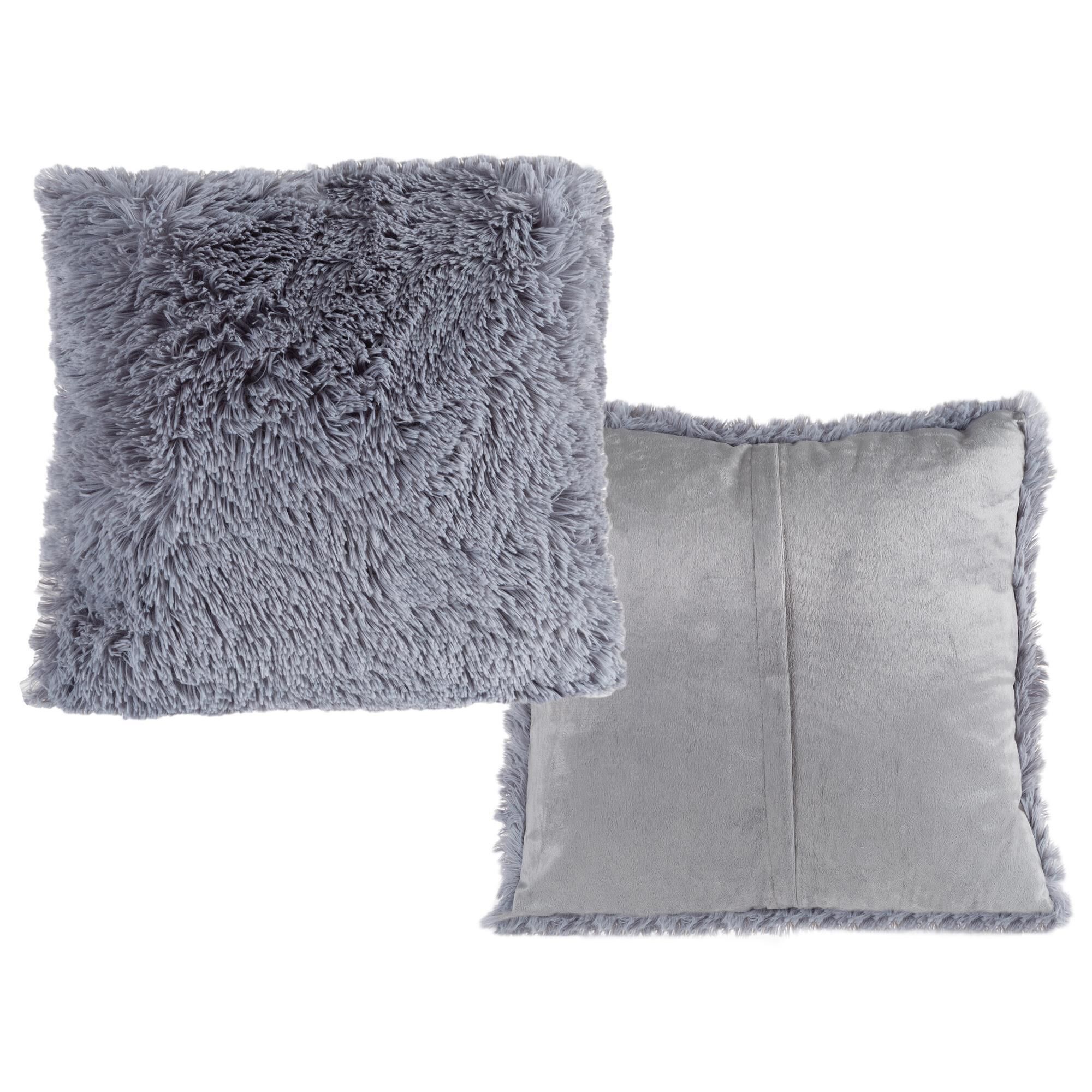 Timberlake 24 Square Throw Pillow in Gray Set of 2 NFM