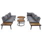HOMLUX 6-Piece Outdoor Sectional Set in Gray, , large