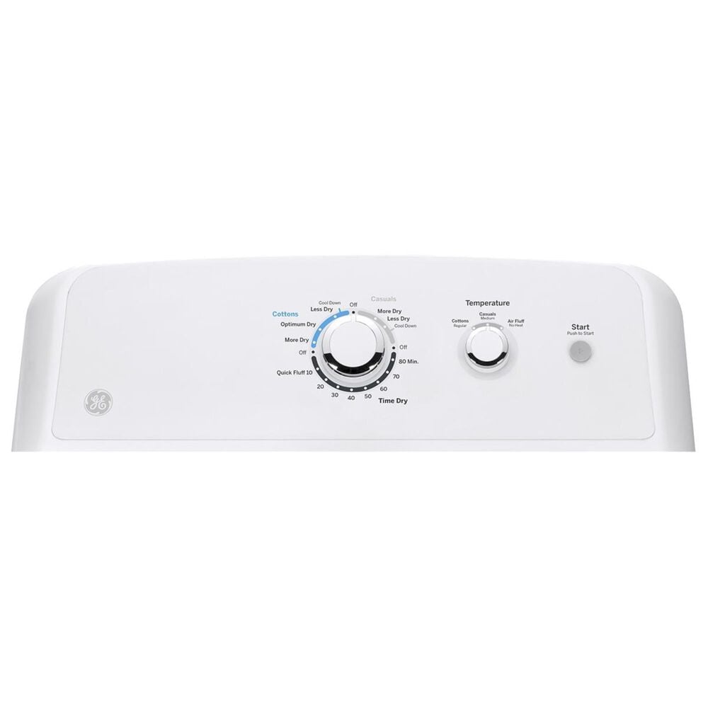 GE Appliances 6.2 Cu. Ft. Gas Dryer in White, , large