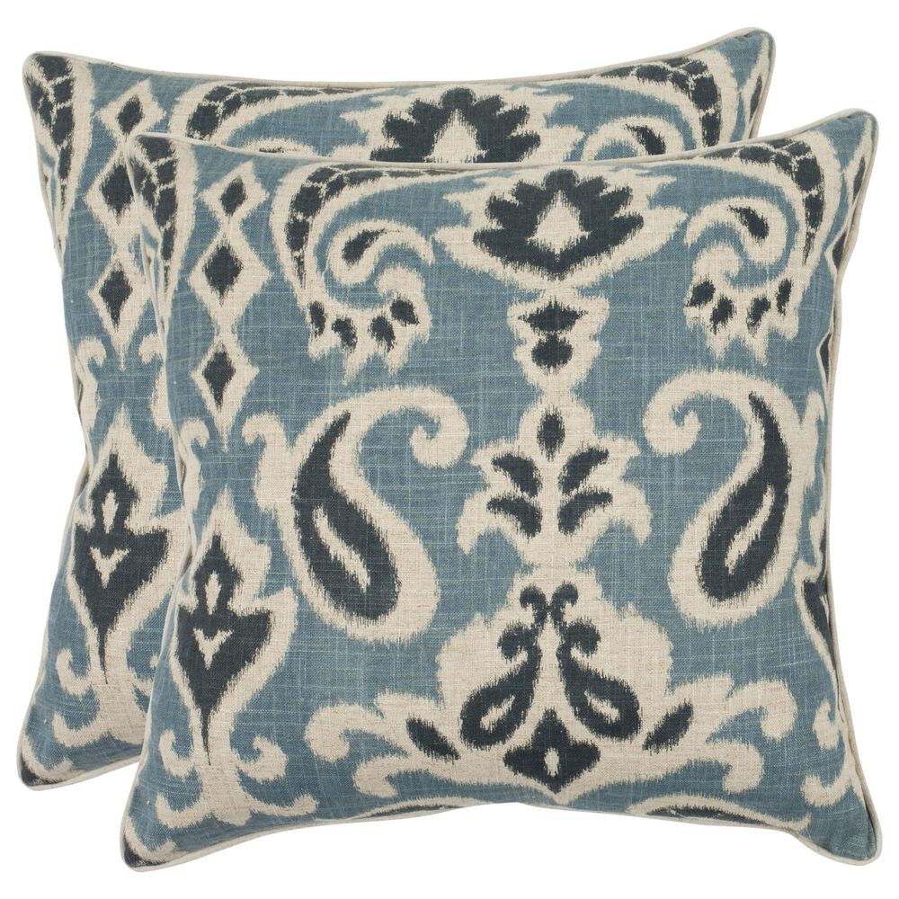Safavieh Dylan Pillow in Blue &#40;Set of 2&#41;, , large