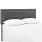 Modway Jessamine Upholstered Full Headboard in Gray, , large