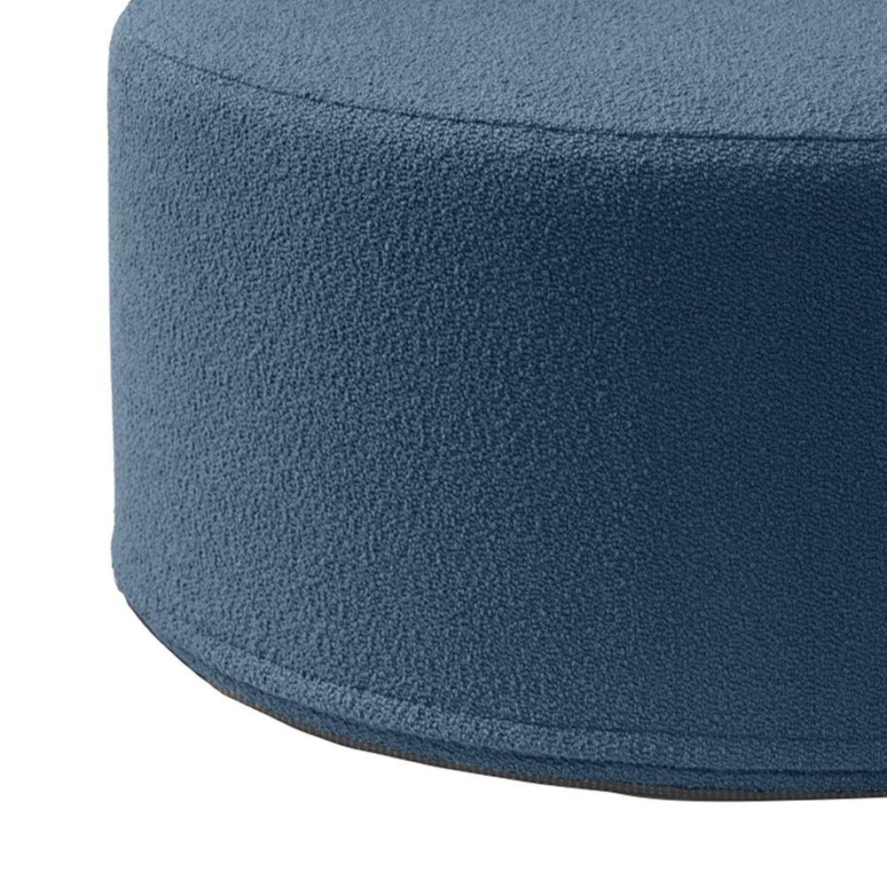 Jaxx Candler Boucle Fabric Ottoman in Navy, , large