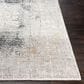 Surya Solar 12" x 15" Black, Charcoal, Saffron, White and Light Gray Area Rug, , large