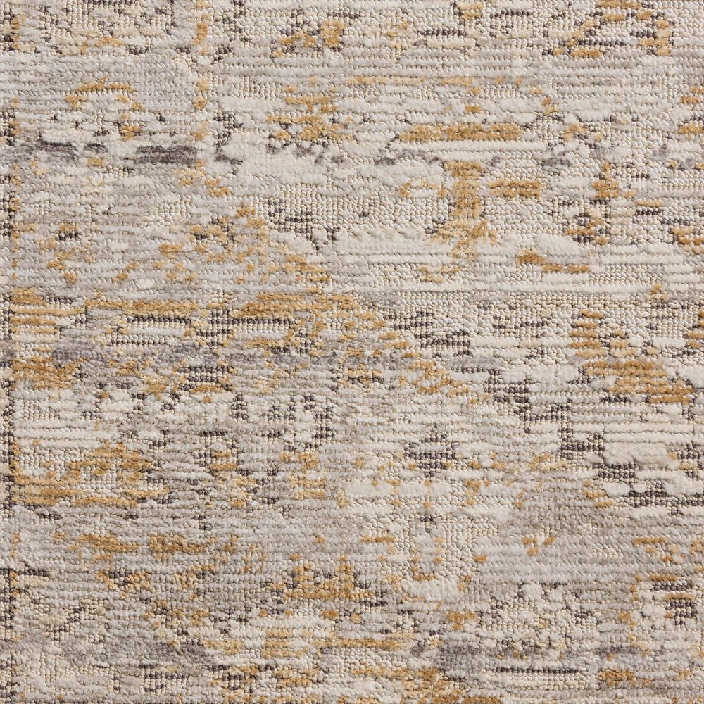 Loloi Milena Ivory and Ochre 7'10" Round Area Rug, , large