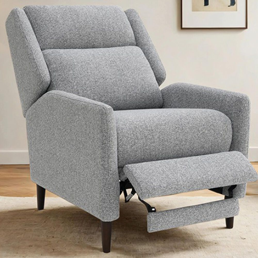 Furniture of America Psyche Push Back Recliner in Gray, , large