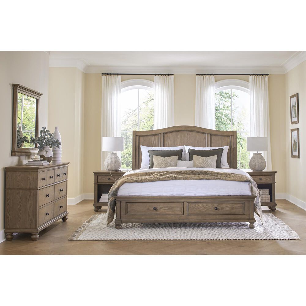 Riva Ridge Oxford Landscape Mirror in Tan, , large