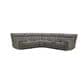 Interlochen 6-Piece Leather Power Reclining Sectional in Aline Light Gray, , large