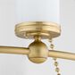 Quorum Lee Blvd 2.0 8 Light Chandelier in Aged Brass, , large