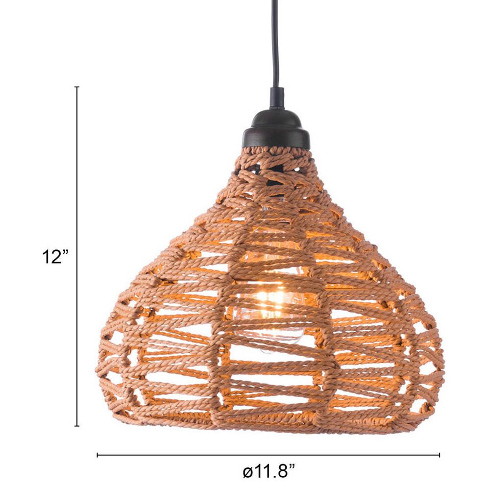 Zuo Modern Nezz Ceiling Lamp in Natural, , large