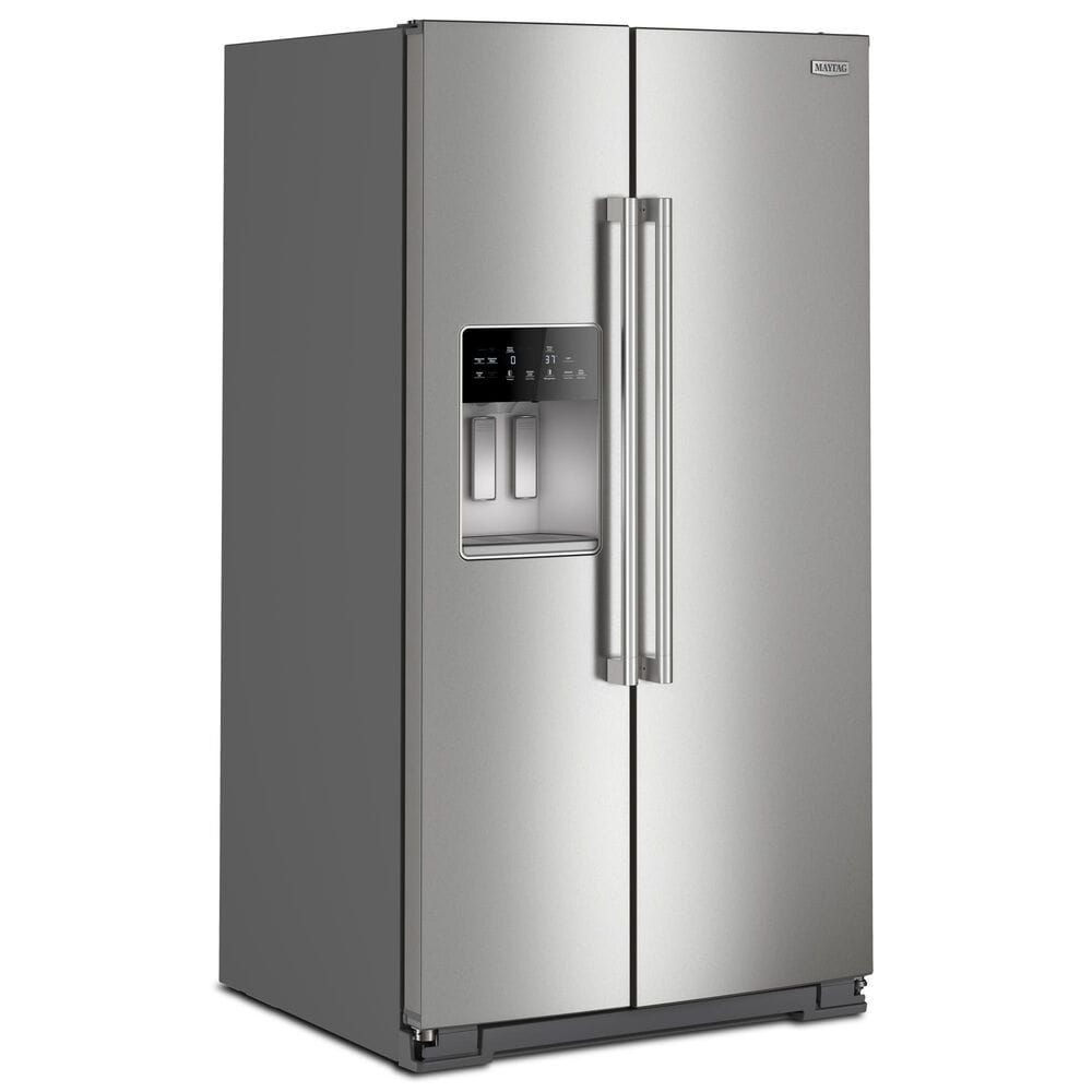 Maytag 28.7 Cu. Ft. Wide Full-Depth Side-by-Side Refrigerator in Fingerprint Resistant Stainless, , large
