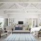 Dalyn Rug Company Seabreeze Chevron 8" x 10" Denim Area Rug, , large