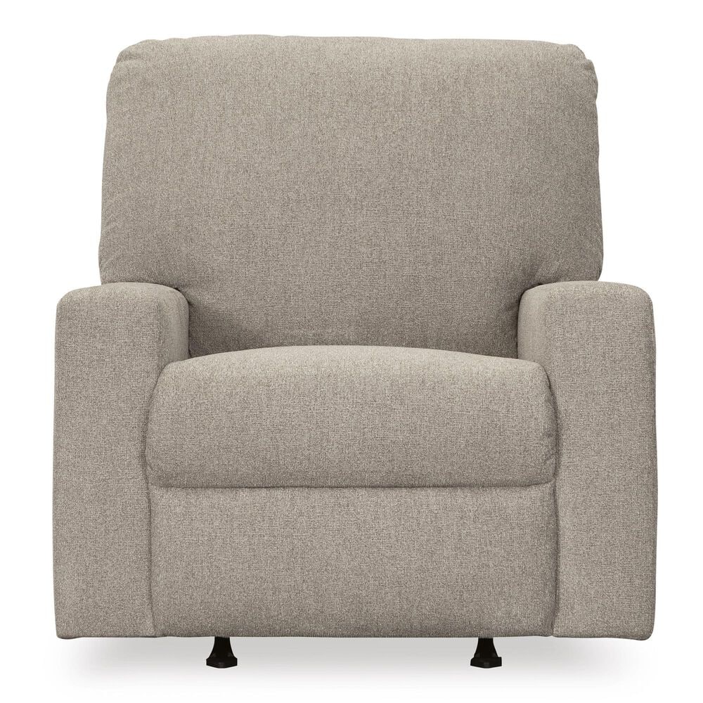 Ashley Deltona Manual Rocker Recliner in Parchment, , large