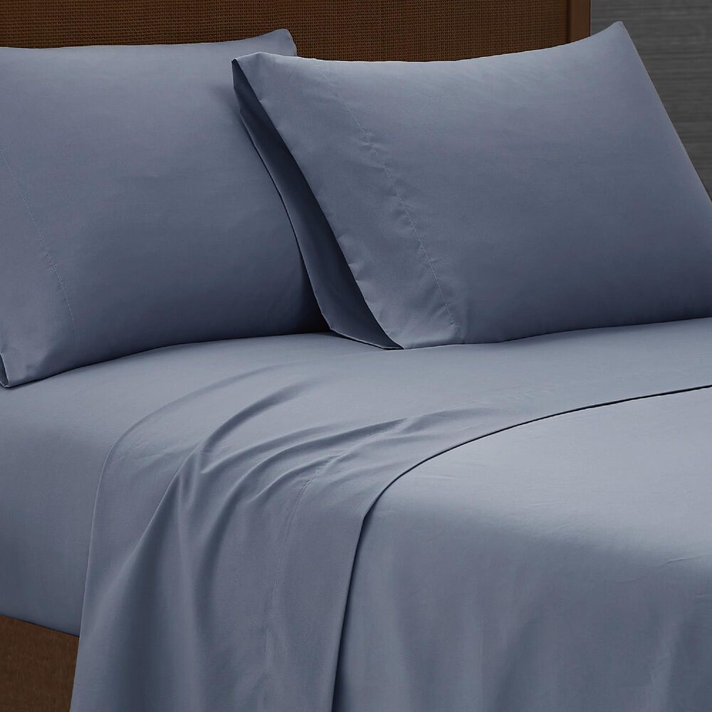 Pem America London Fog Garment Wash 4-Piece King Sheet Set in Blue, , large