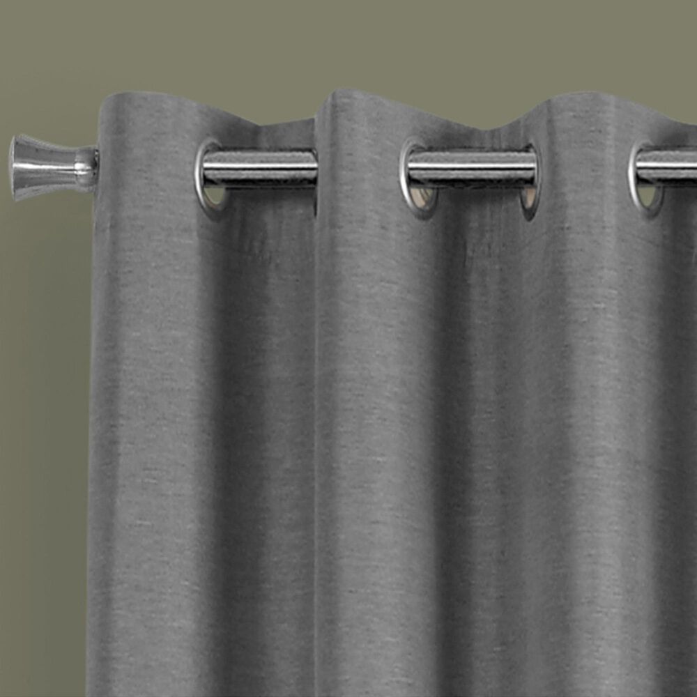 Monarch Specialties 84&quot; x 52&quot; Blackout Curtain Panel in Grey &#40;Set of 2&#41;, , large