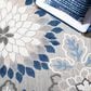 Safavieh Cabana 2"2" x 9" Grey and Blue Performance Runner, , large