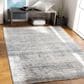 Surya Presidential PDT-2308 Dusty Sage, Gray, Charcoal, Ivory, Wheat, Ice Blue, Blue, Light Olive, Saffron and Orange 8"10" x 12"10" Area Rug, , large
