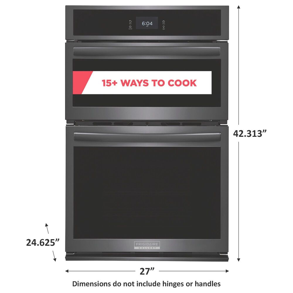 Frigidaire Gallery 27&quot; Microwave Combination Wall Oven with Convection in Black Stainless Steel, , large