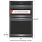 Frigidaire Gallery 27" Microwave Combination Wall Oven with Convection in Black Stainless Steel, , large