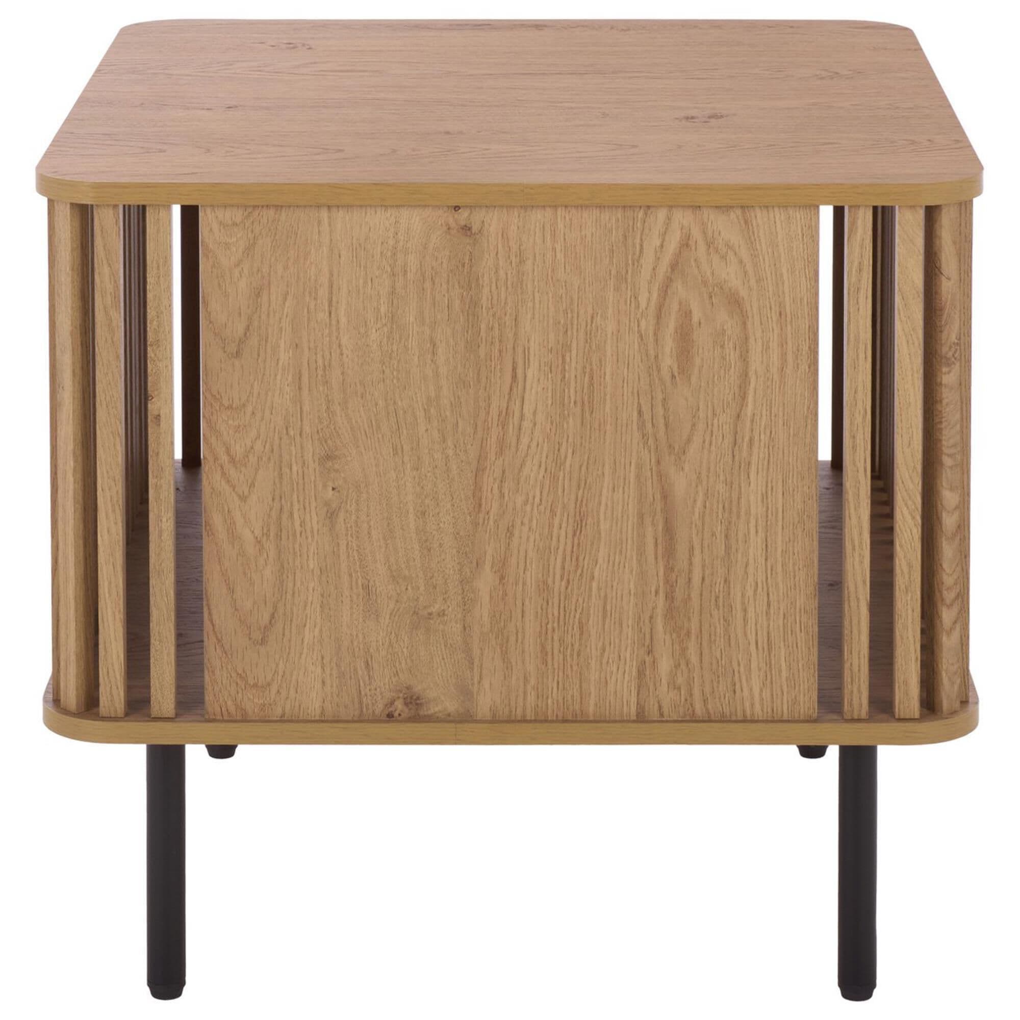 Safavieh Kiyoshi End Table in Oak and Black
