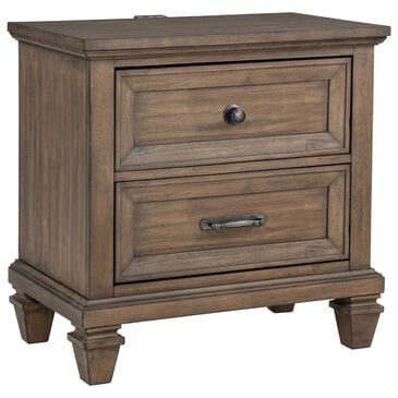 New Heritage Design Mariana 2-Drawer Nightstand in Vintage Mocha, , large
