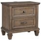 New Heritage Design Mariana 2-Drawer Nightstand in Vintage Mocha, , large