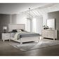 Crown Mark Charlie King Panel Bed in White, , large