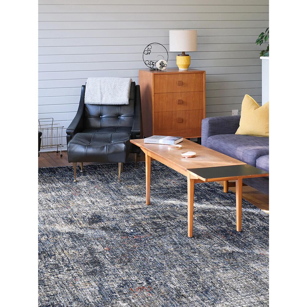 Amer Rugs Vermont VRM-2 5&#39;3&quot; x 7&#39;6&quot; Gray and Orange Area Rug, , large