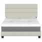 Accent Sicily Queen Upholstered Platform Bed in White, , large