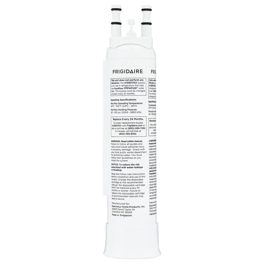 Frigidaire PurePour Water Filter Bypass for PWF-1 FPPWFU01 in White, , large