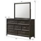 Crown Mark Ethel 7-Drawer Dresser Only in Brown, , large
