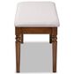Baxton Studio Giovanni Dining Bench in Walnut Brown, , large