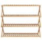Household Essentials 4-Tier Folding Shoe Rack in Natural, , large