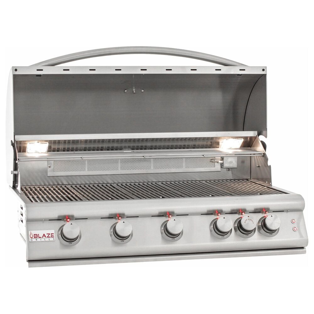Blaze 40&quot; LTE Liquid Propane Grill with 5-Burner in Stainless Steel, , large