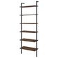 Coaster Owens 6-Shelf Wall Bookcase in Walnut and Black, , large