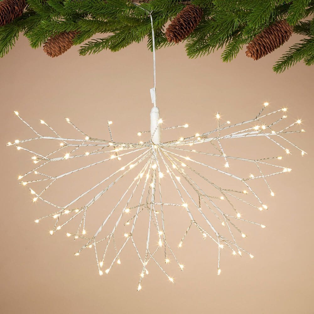 The Gerson Company 19.68" Starburst with 120 LED Lights in White, , large