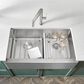 Blanco Quatrus 33" R15 Apron 1-3/4 with Low Divide Sink in Refined Brushed, , large