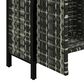 Hearth and Haven Patio Bar Table with Cabinet in Mixed Gray, , large