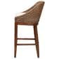 Baxton Studio Jasper Bar Stool in Brown Wash, , large