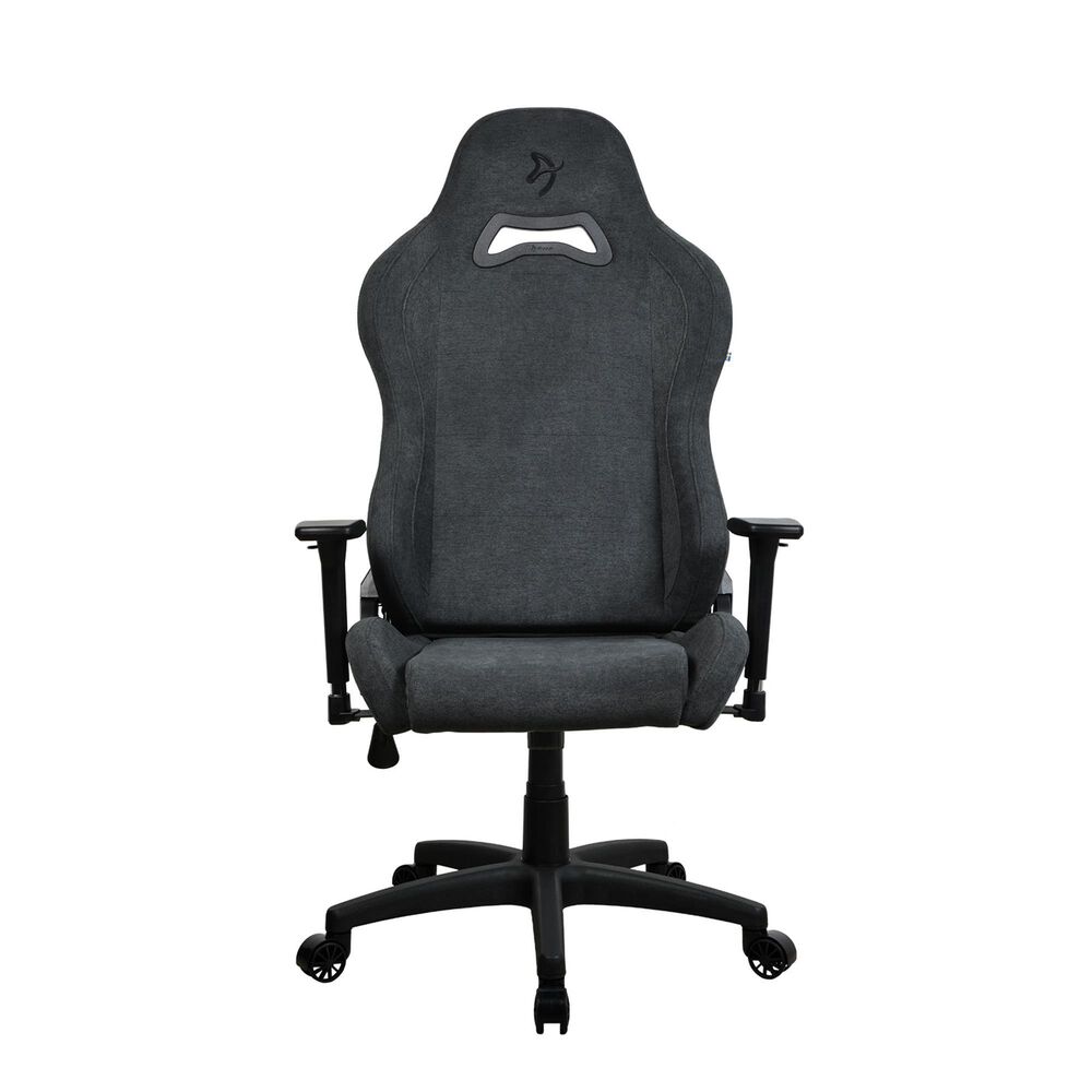 Arozzi Toretta Soft Fabric Gaming Chair in Dark Grey, , large