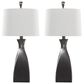 LumiSource Curvo Polyresin Table Lamp in Rubbed Grey Slate (Set of 2), , large