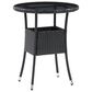CorLiving Parksville Patio Bistro Table in Black, , large
