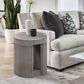 Blue River Wave End Table in Grey, , large